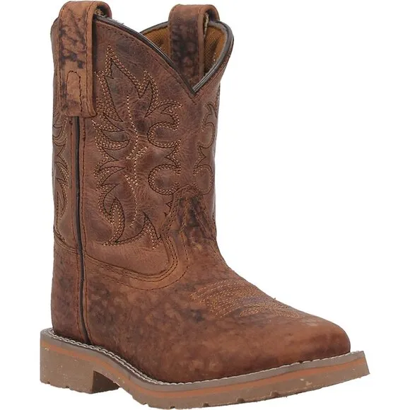 Dan Post Durant JR Leather Wide Square Toe Boots