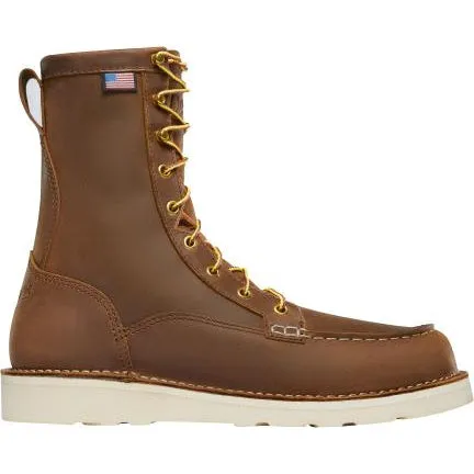 Danner Bull Run 8 Inch Steel Toe USA Made Work Boots - Wedge Boot 15542