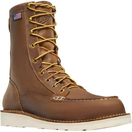 Danner Bull Run 8 Inch Steel Toe USA Made Work Boots - Wedge Boot 15542