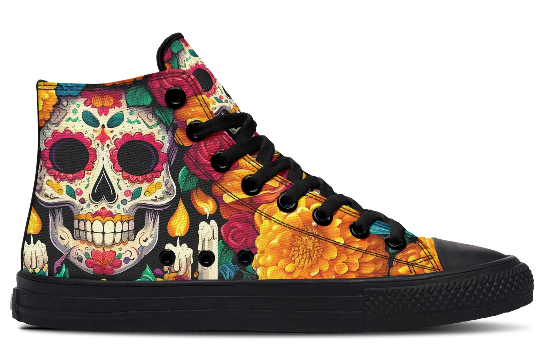 Dia De Muertos High Tops
