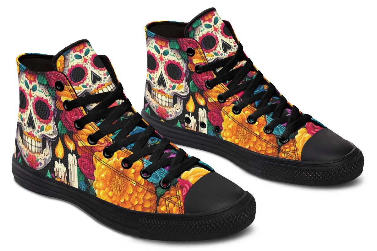 Dia De Muertos High Tops