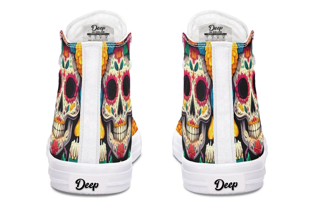 Dia De Muertos High Tops