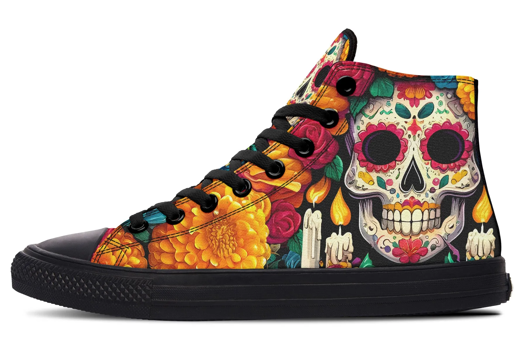 Dia De Muertos High Tops
