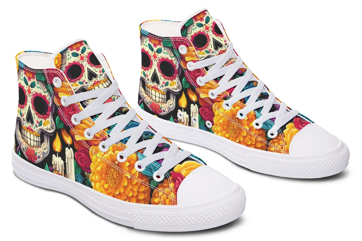 Dia De Muertos High Tops