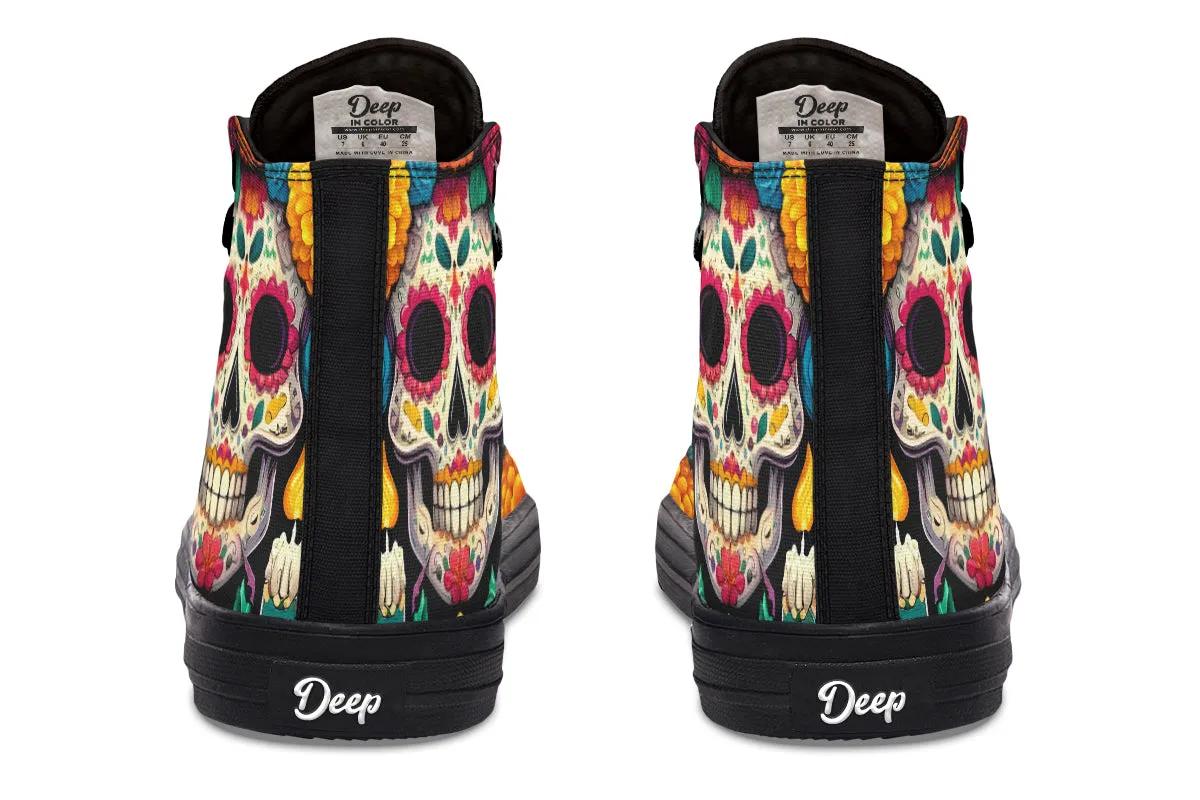 Dia De Muertos High Tops