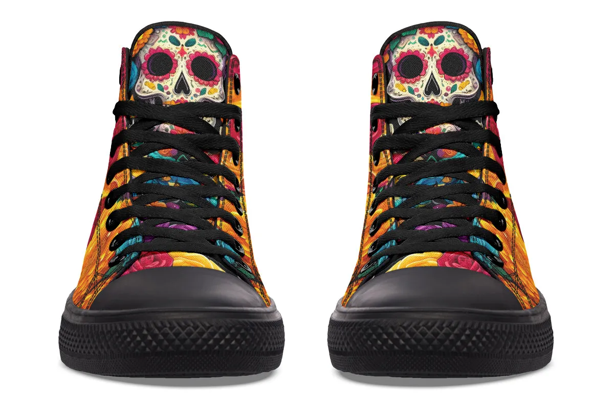 Dia De Muertos High Tops