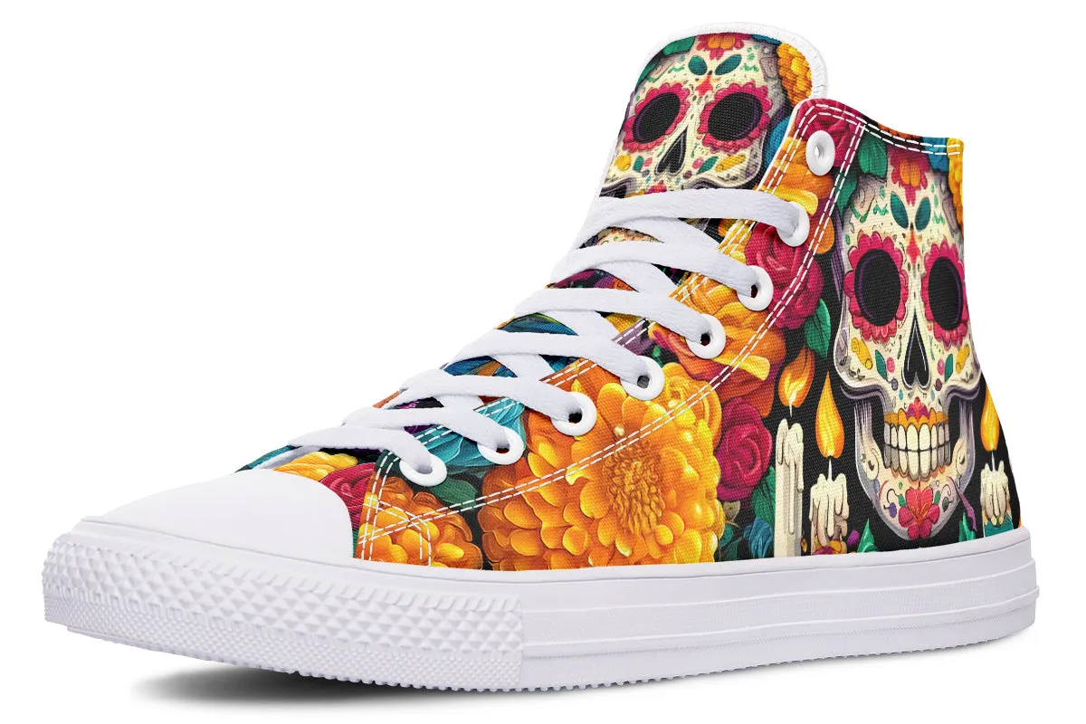 Dia De Muertos High Tops