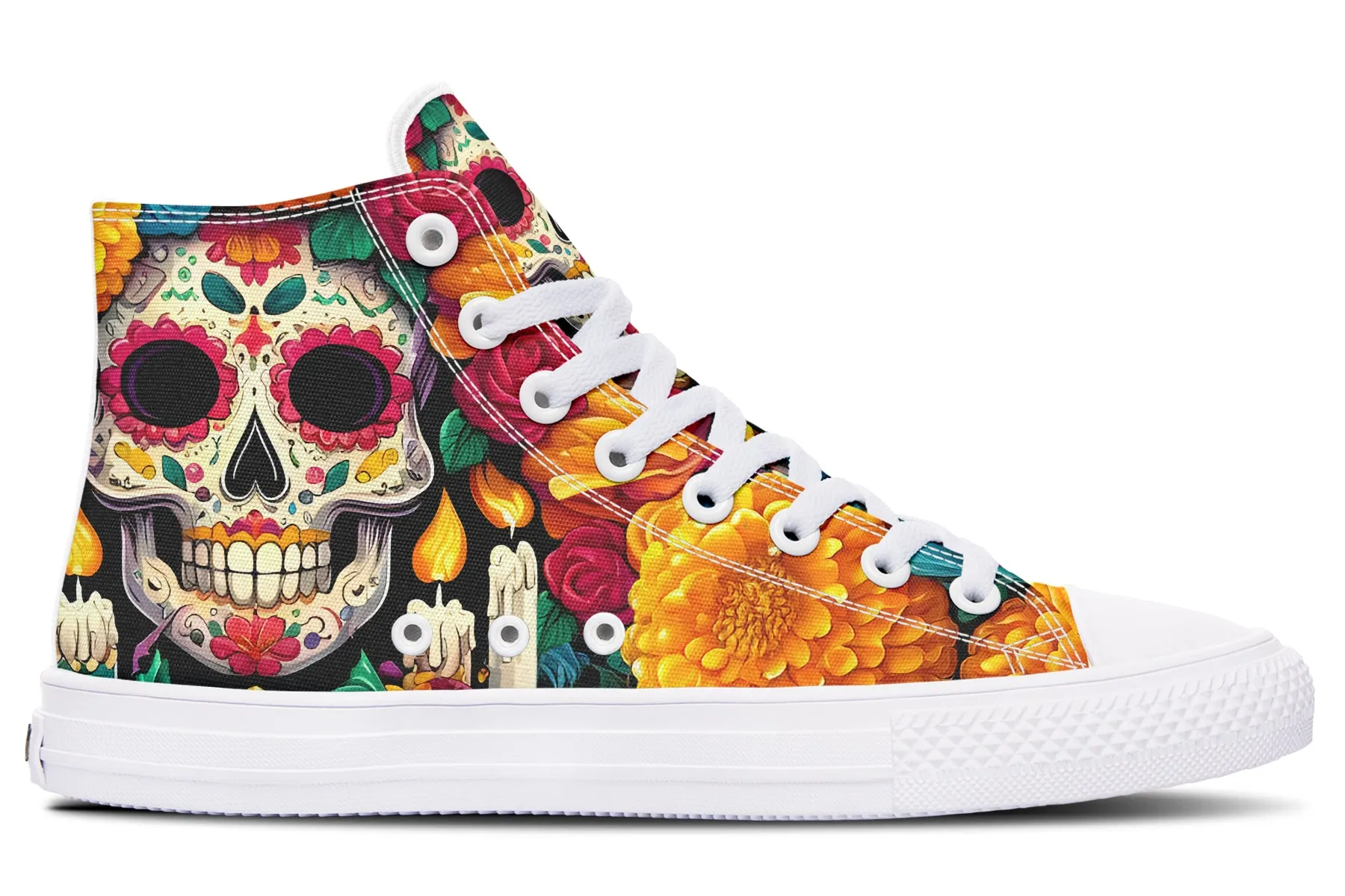 Dia De Muertos High Tops