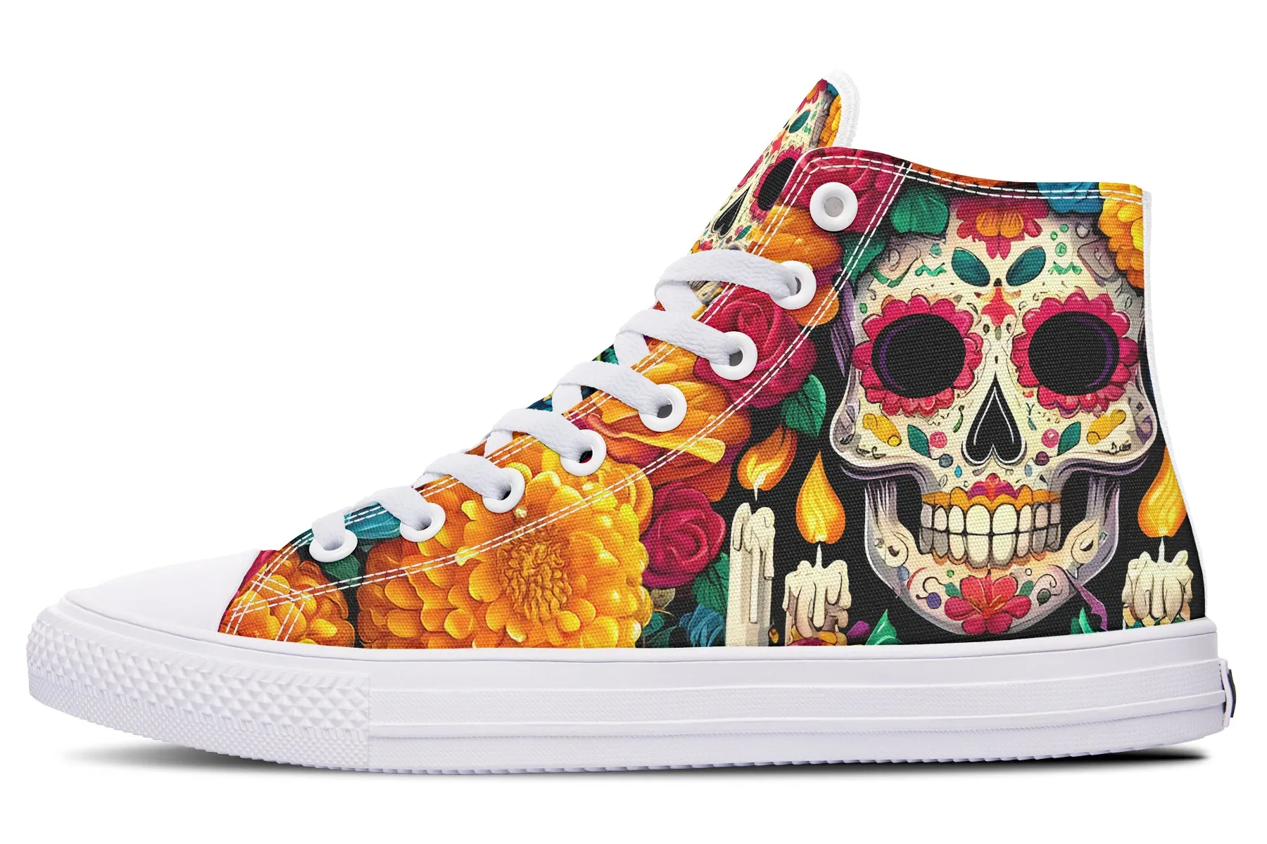 Dia De Muertos High Tops