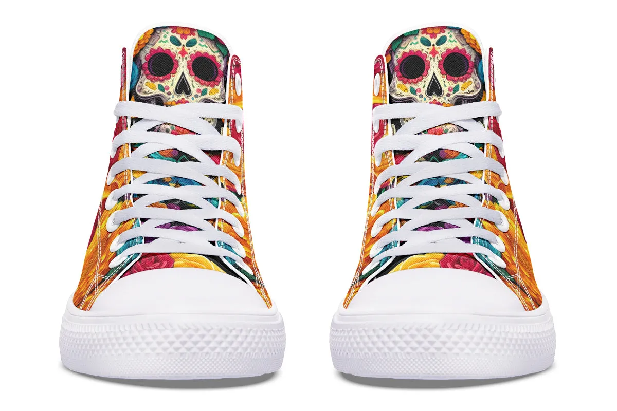 Dia De Muertos High Tops