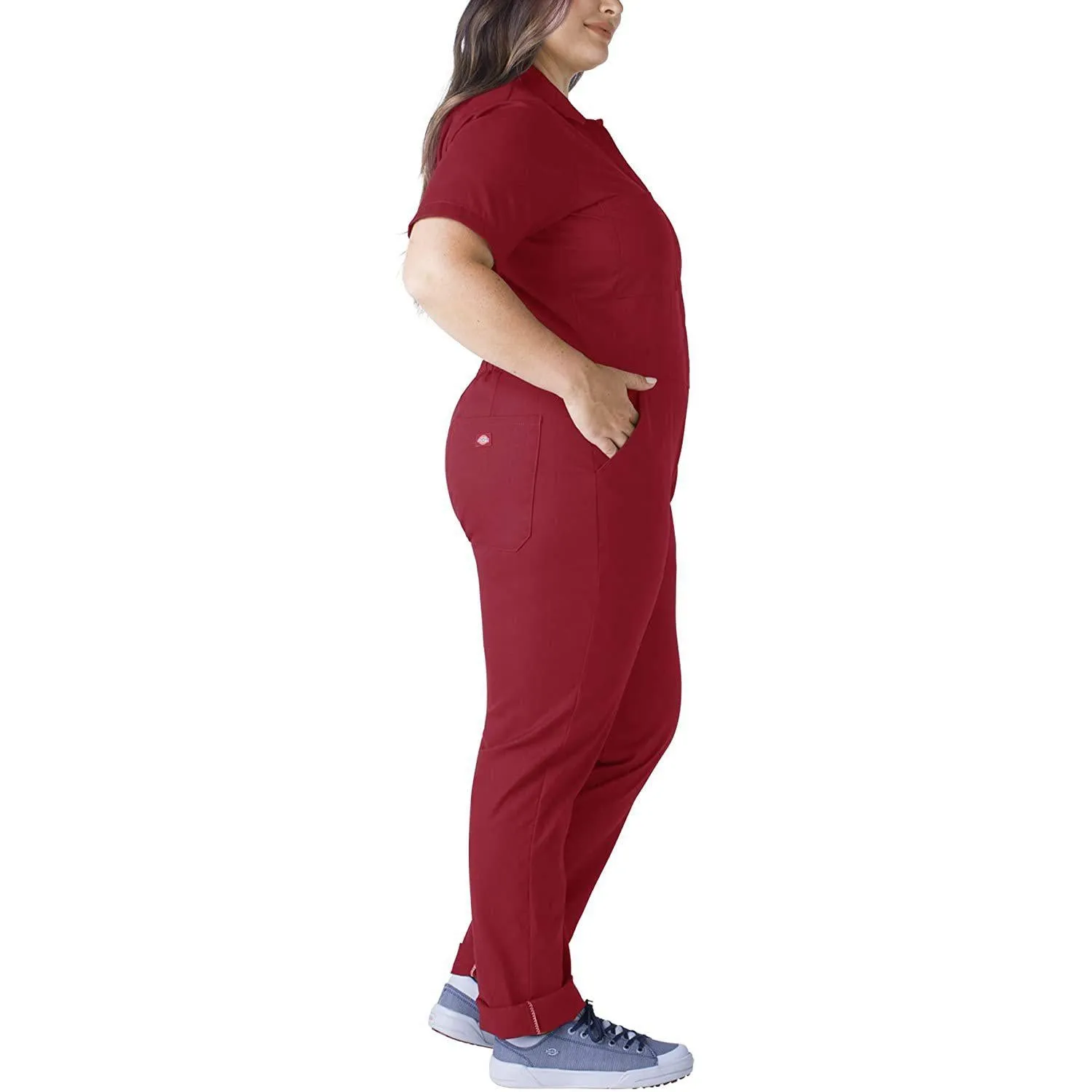 Dickies Women's Plus Size Flex Short Sleeve Coverall