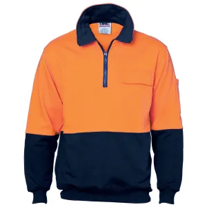 DNC Hi Vis Cotton 1/2 Zip Fleece