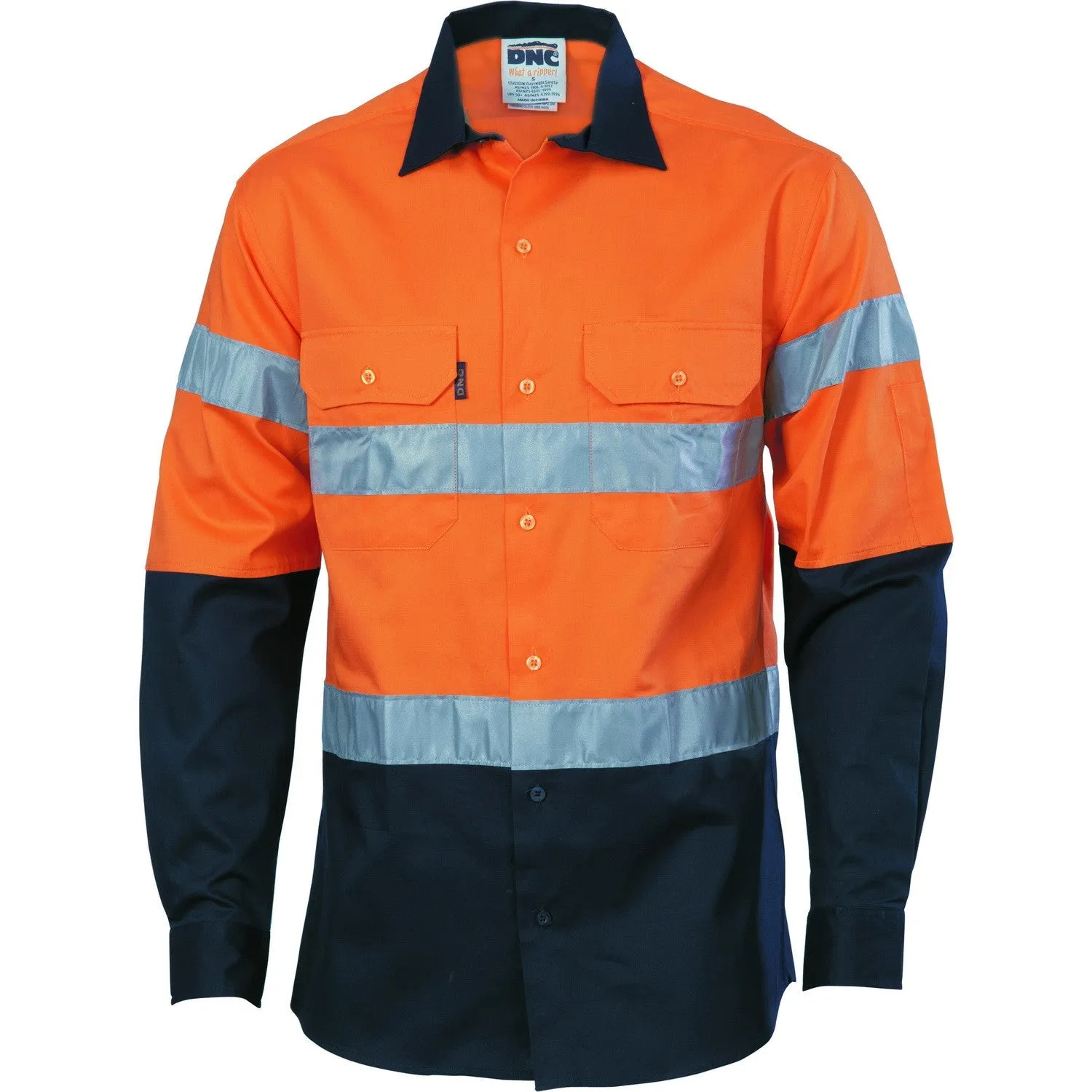 DNC Hivis D/n 2 Tone Drill Shirt (3536)