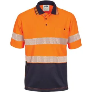 Dnc Hivis Segment Taped Mircomesh Polo-Short Sleeve (3511)