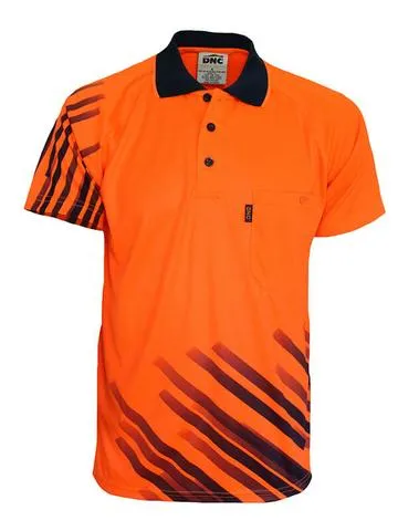 Dnc Hivis Sublimated Stripe Polo (3565)