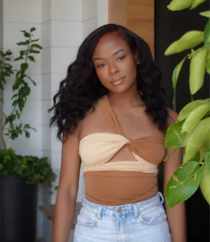 Do It Yourself Wrap Top(Tan/Nude)
