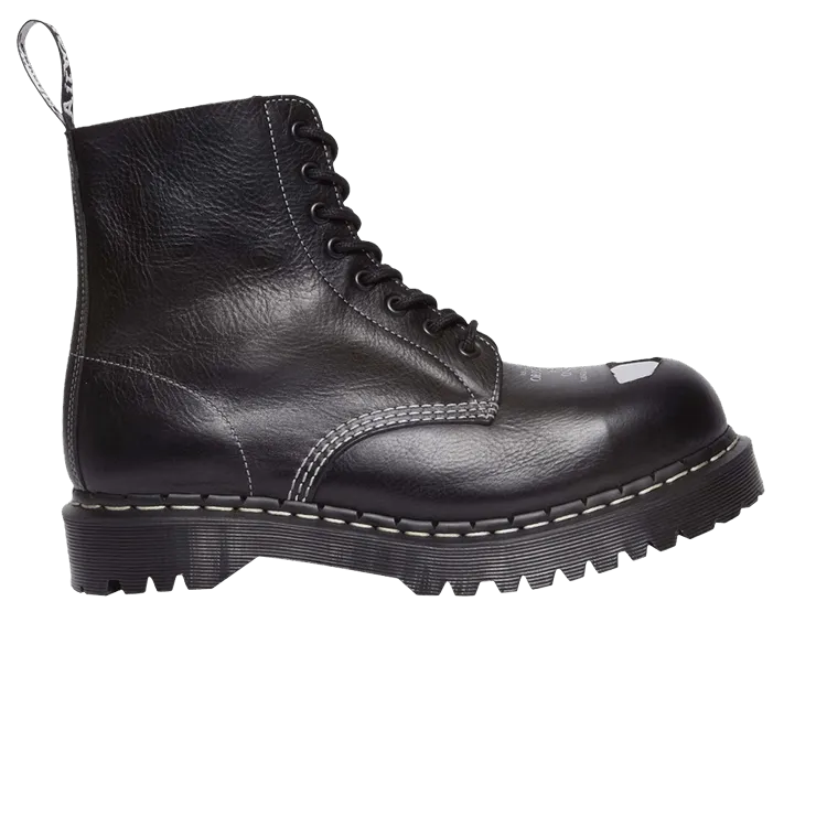 Dr. Martens 1460 Pascal Bex Exposed Steel Toe Lace Up Boots Black