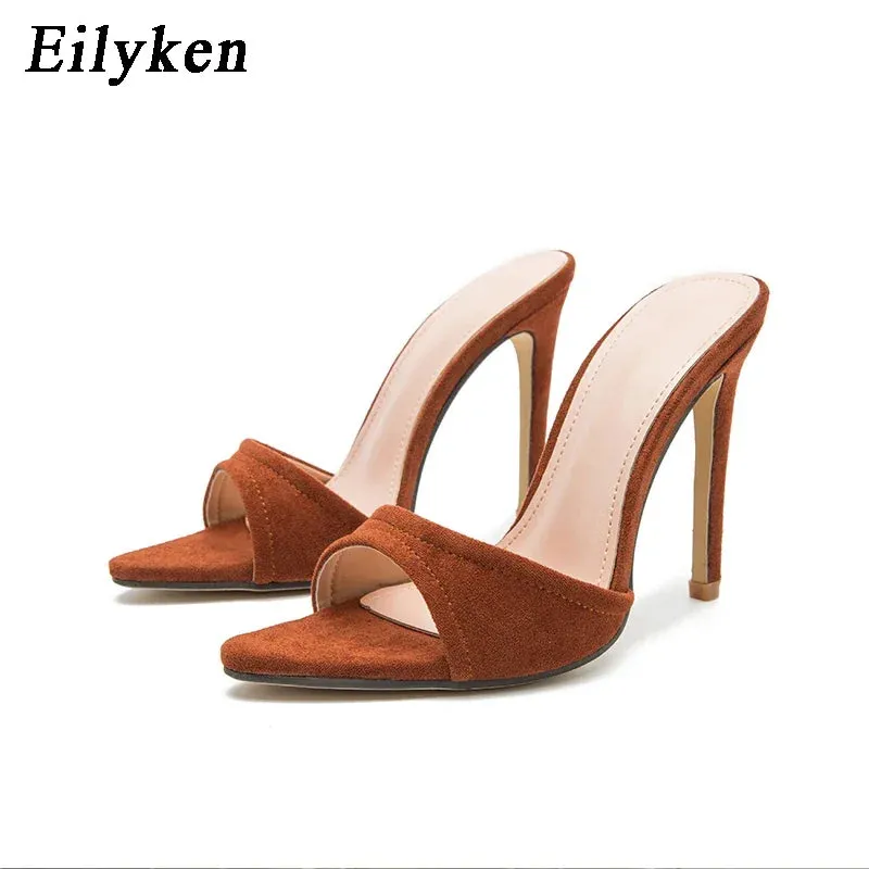 Eilyken Pointed Toe High-Heel Party Slide Mules (Size 35-42)