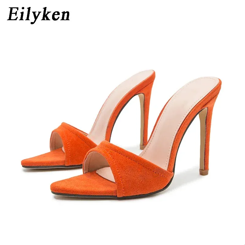 Eilyken Pointed Toe High-Heel Party Slide Mules (Size 35-42)