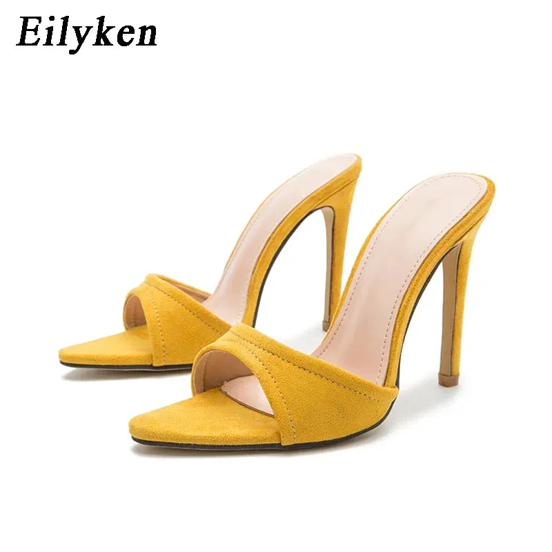 Eilyken Pointed Toe High-Heel Party Slide Mules (Size 35-42)