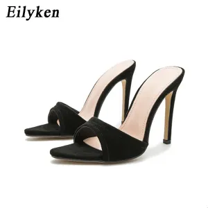 Eilyken Pointed Toe High-Heel Party Slide Mules (Size 35-42)