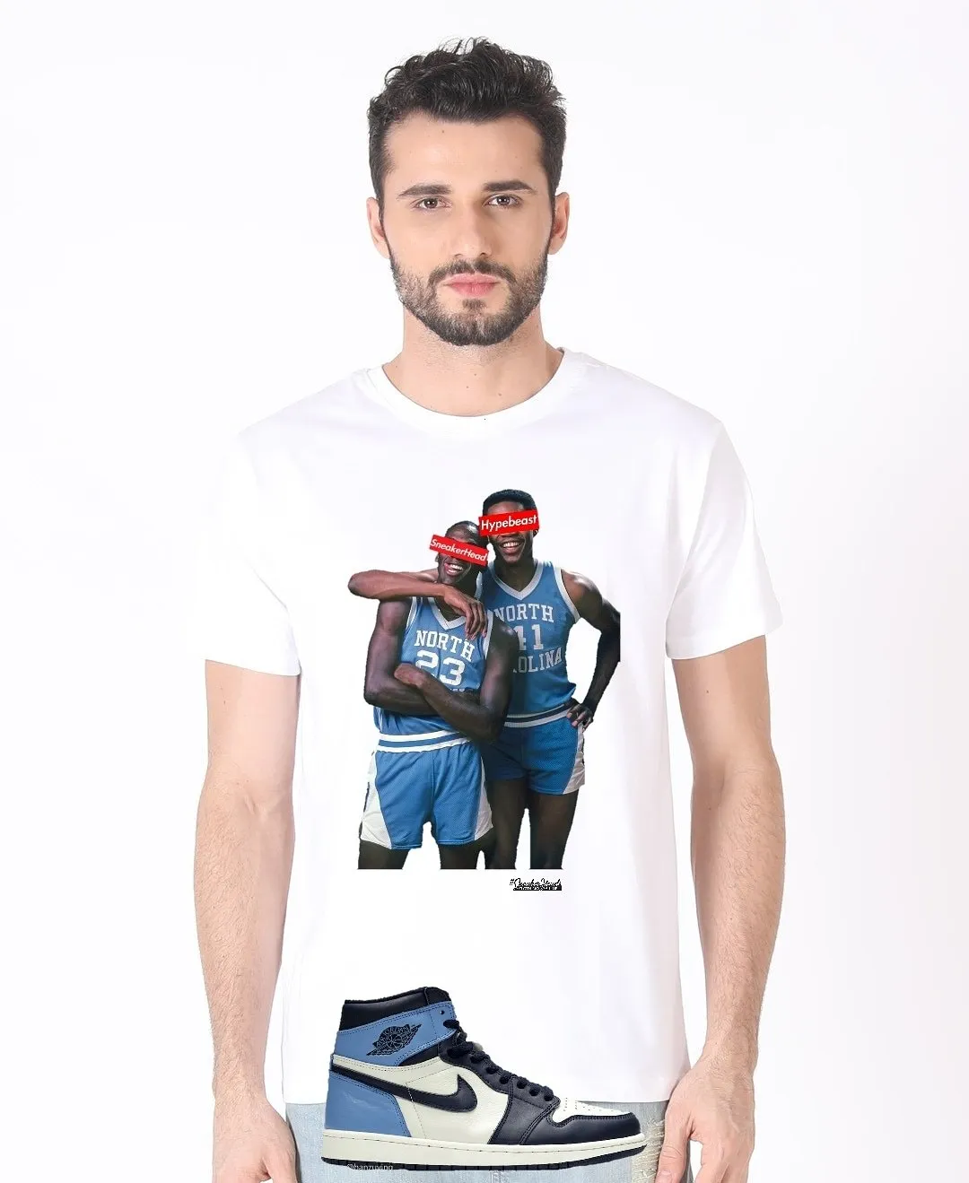 Exclusive "SNEAKERHEAD vs HYPEBEAST (UNC)" LE Shirt