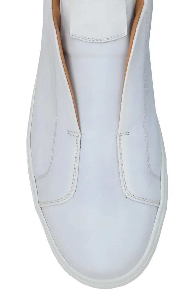 Fiori Di Lusso White Slip-On Sneakers