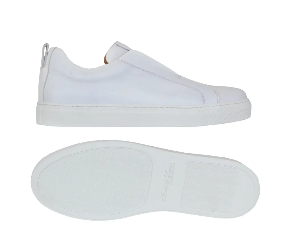 Fiori Di Lusso White Slip-On Sneakers