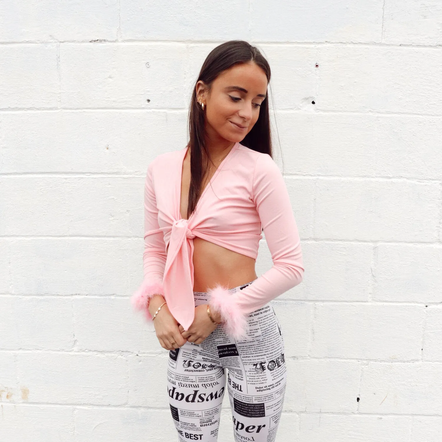 Flamingo Fluff Pink Long Sleeve
