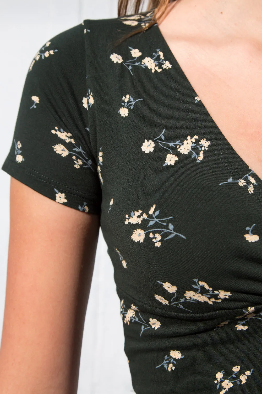 Floral Wrap Top