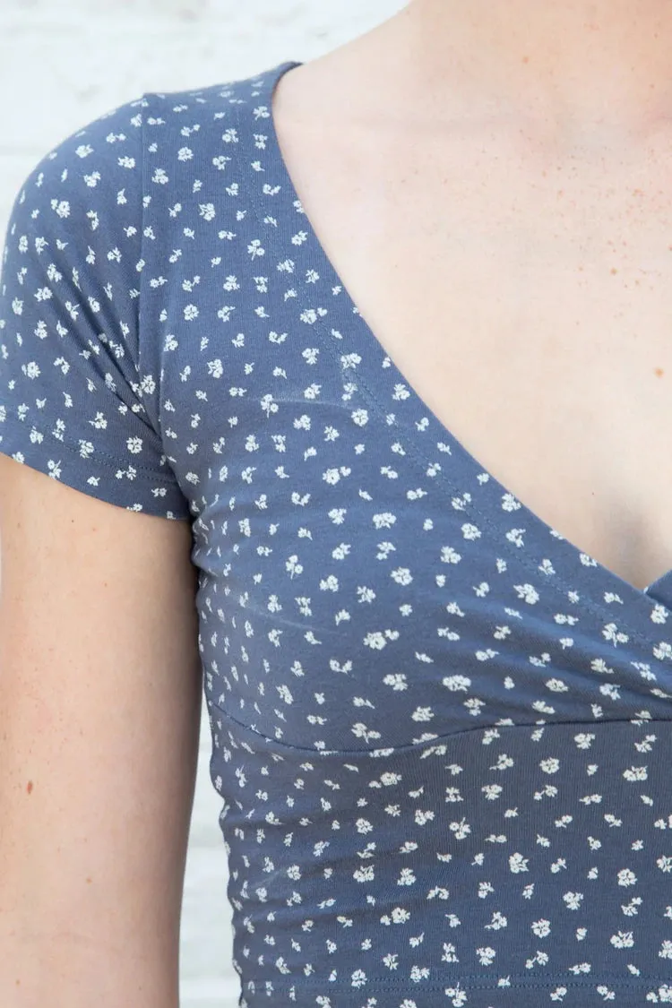 Floral Wrap Top