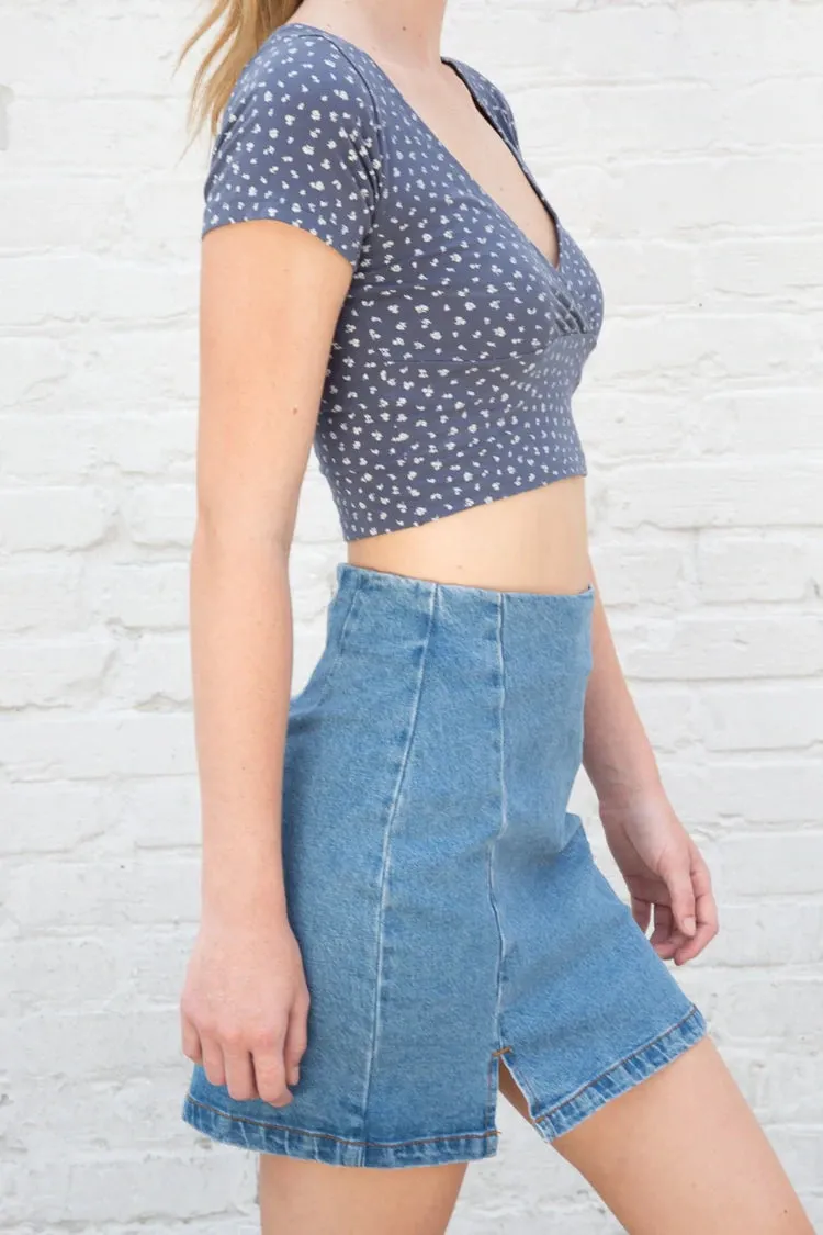 Floral Wrap Top