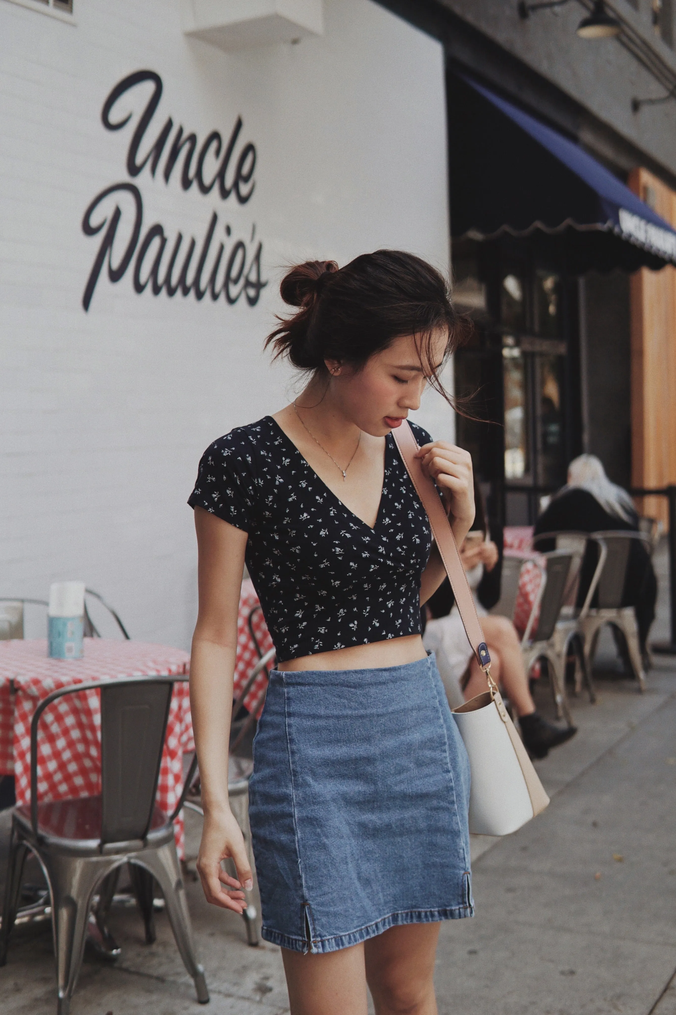 Floral Wrap Top