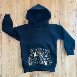 Foil Dinosaur Hoodie - Age 2