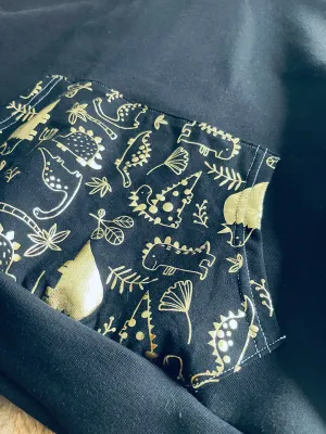Foil Dinosaurs Hoodie - Age 9