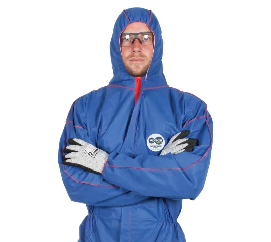 Force360 Defender Type 5 & 6 Coverall Disposable (Blue) CFPR182