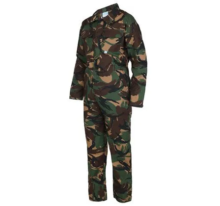 Fort Kids Tearaway Junior Farm Work Play Coverall -CAMO GREEN