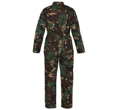 Fort Kids Tearaway Junior Farm Work Play Coverall -CAMO GREEN