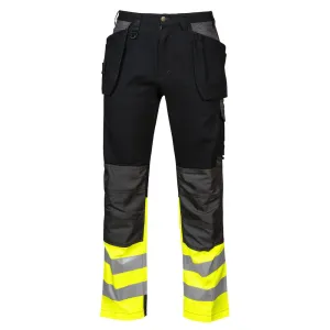 Full Weight Multi Pocket Pants, Hi-Vis Bottom - 6522