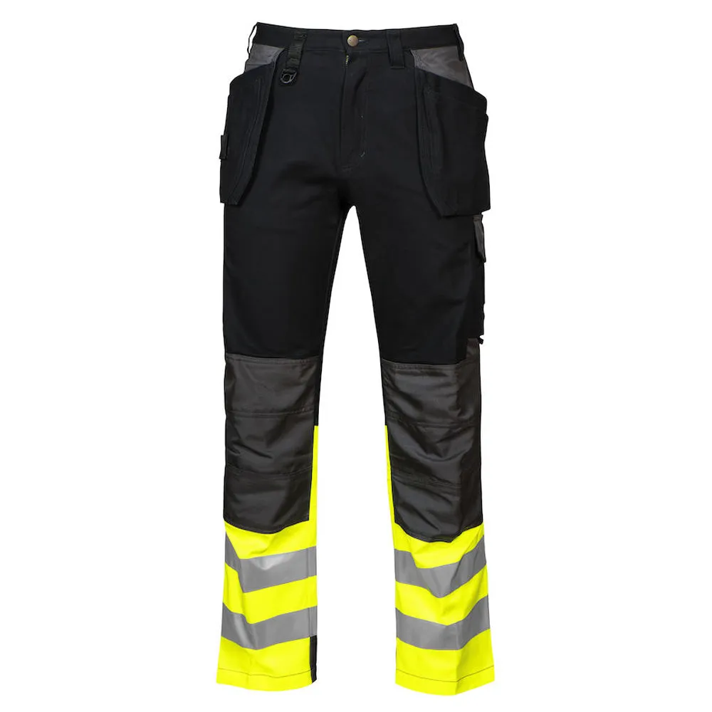 Full Weight Multi Pocket Pants, Hi-Vis Bottom - 6522