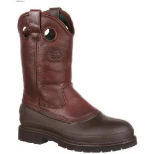 Georgia Men's Muddog Steel Toe Wellington Waterproof Work Boot - Brown - G5655