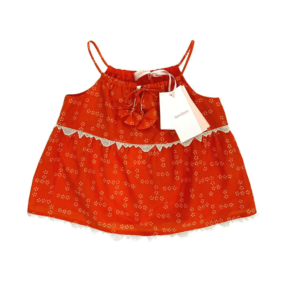 Girls Lara Top - Orange