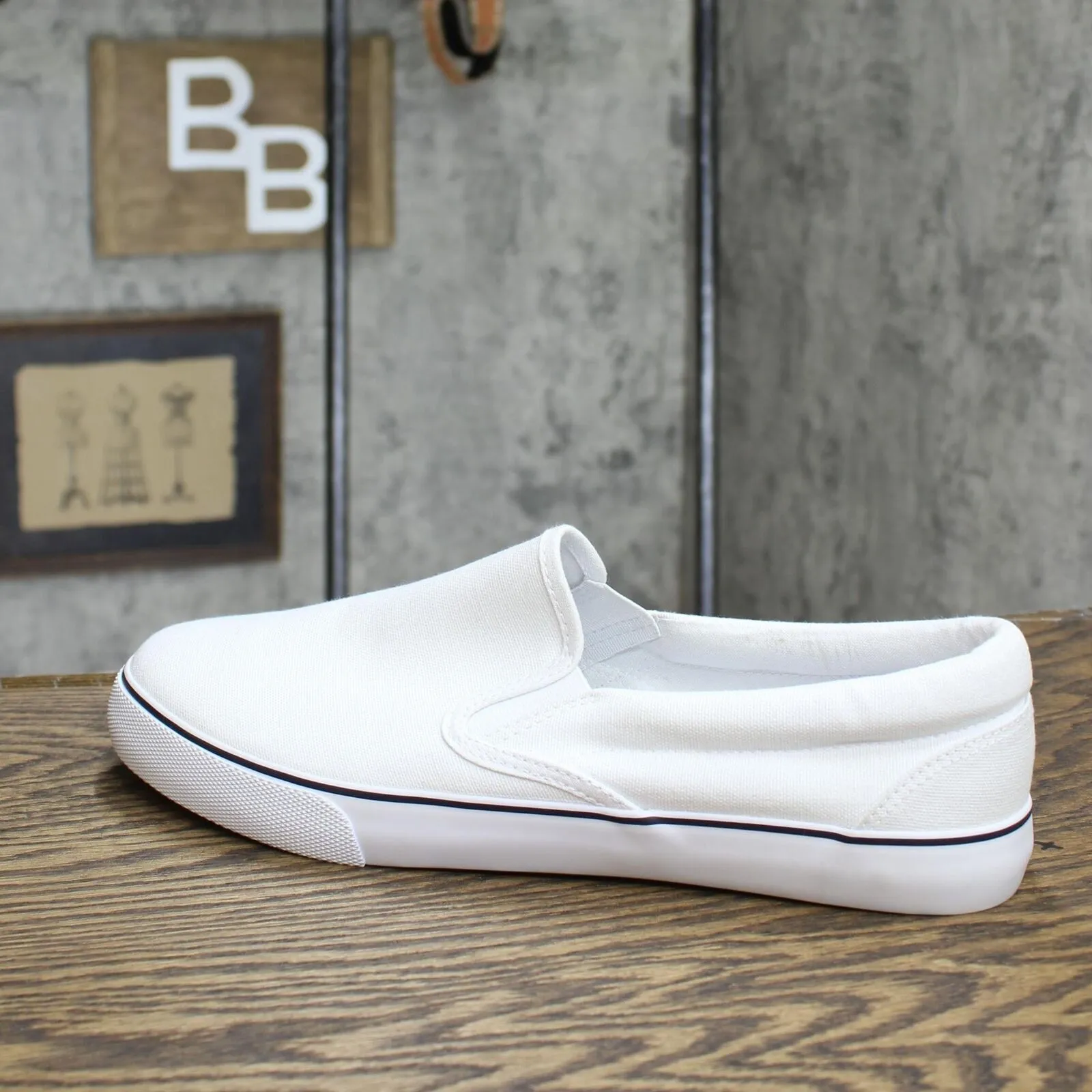 Goodfellow & Co Men's Phillip Twin Gore Sneakers White 10 1/2