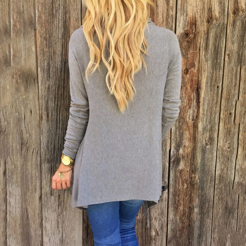 Gray - Brown Tassel Over Wrap
