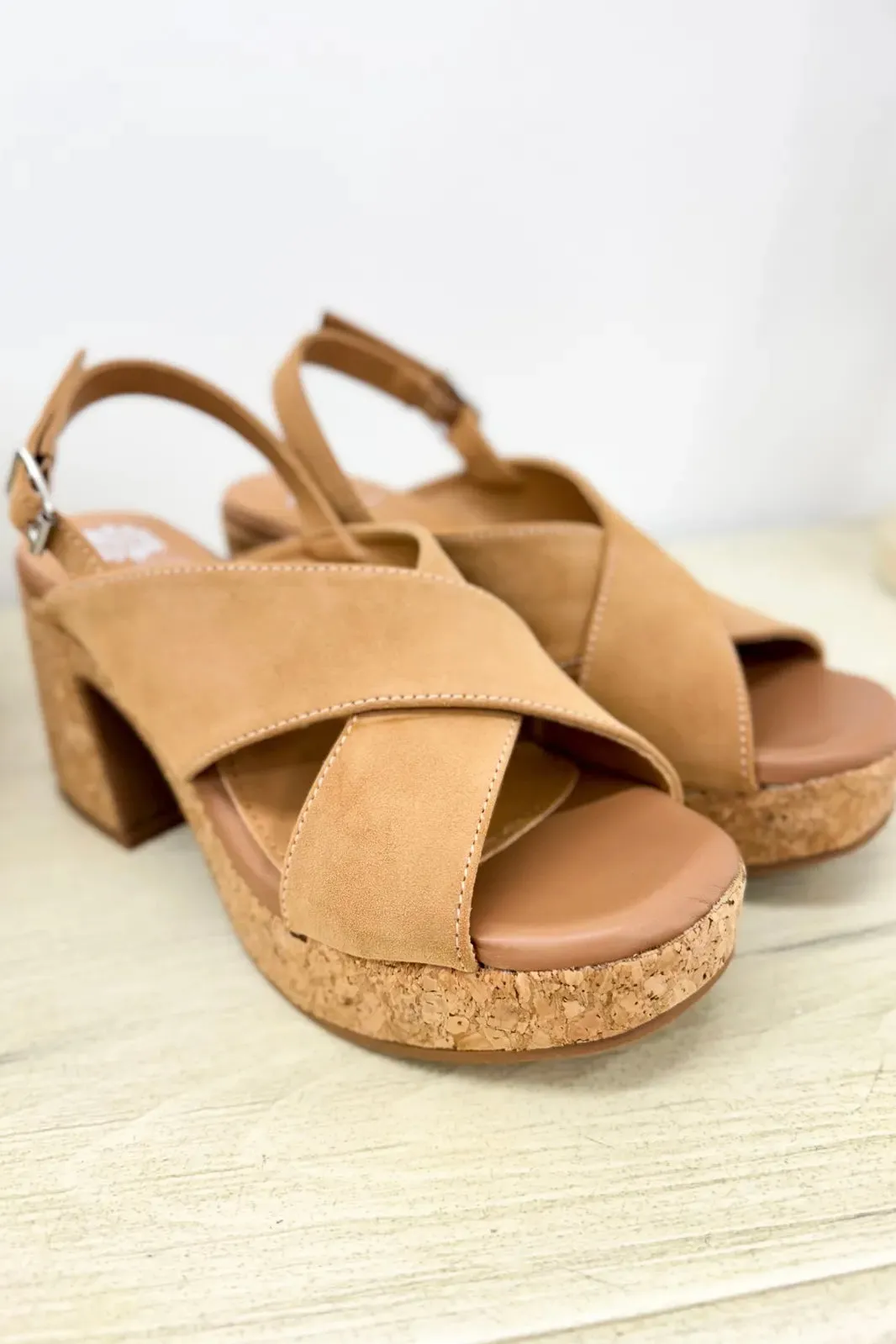 Hania Almond Criss Cross Wedge