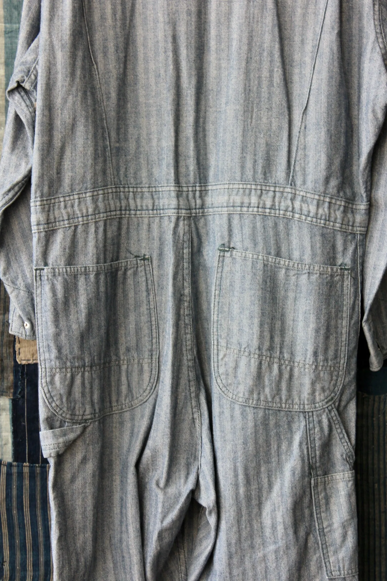 HF178 Vintage Blue Bell Herringbone Coverall selected by The Highlands Foundry
