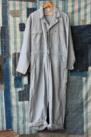HF178 Vintage Blue Bell Herringbone Coverall selected by The Highlands Foundry