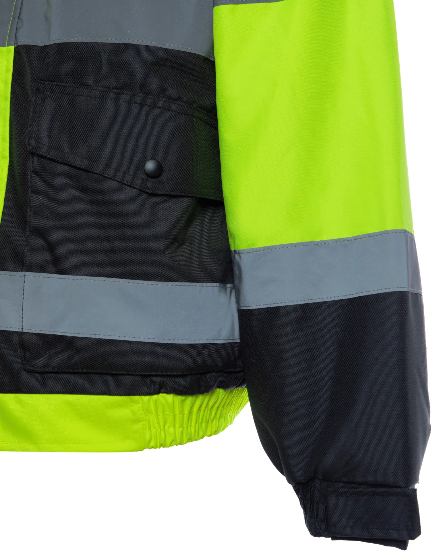 Hi-Vis Bomber Jacket with Removable Fleece & Teflon Fabric Protector - UHV563