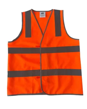 Hi Vis D/N Safety Vest - Orange