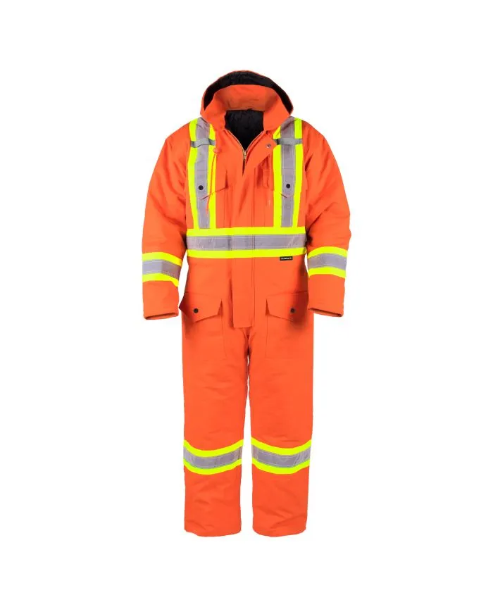 Hi-Vis Lined Canvas Coverall by TERRA Workwear - Style 116571